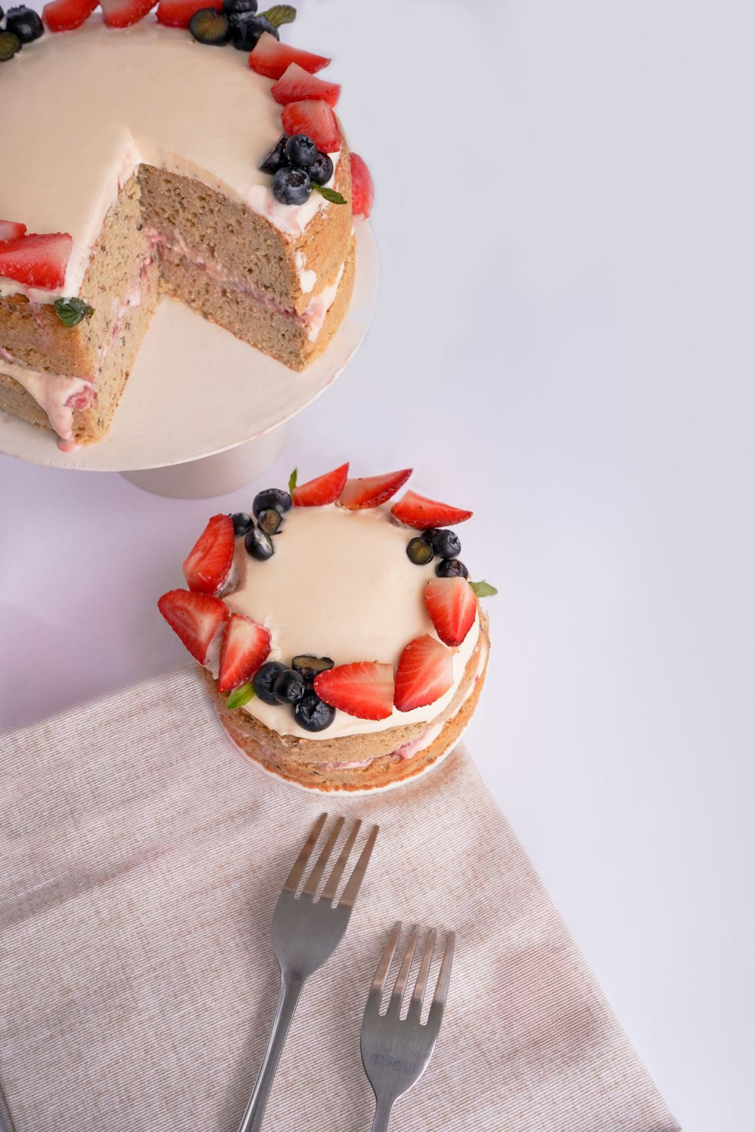 Pastel de Fresas con Crema